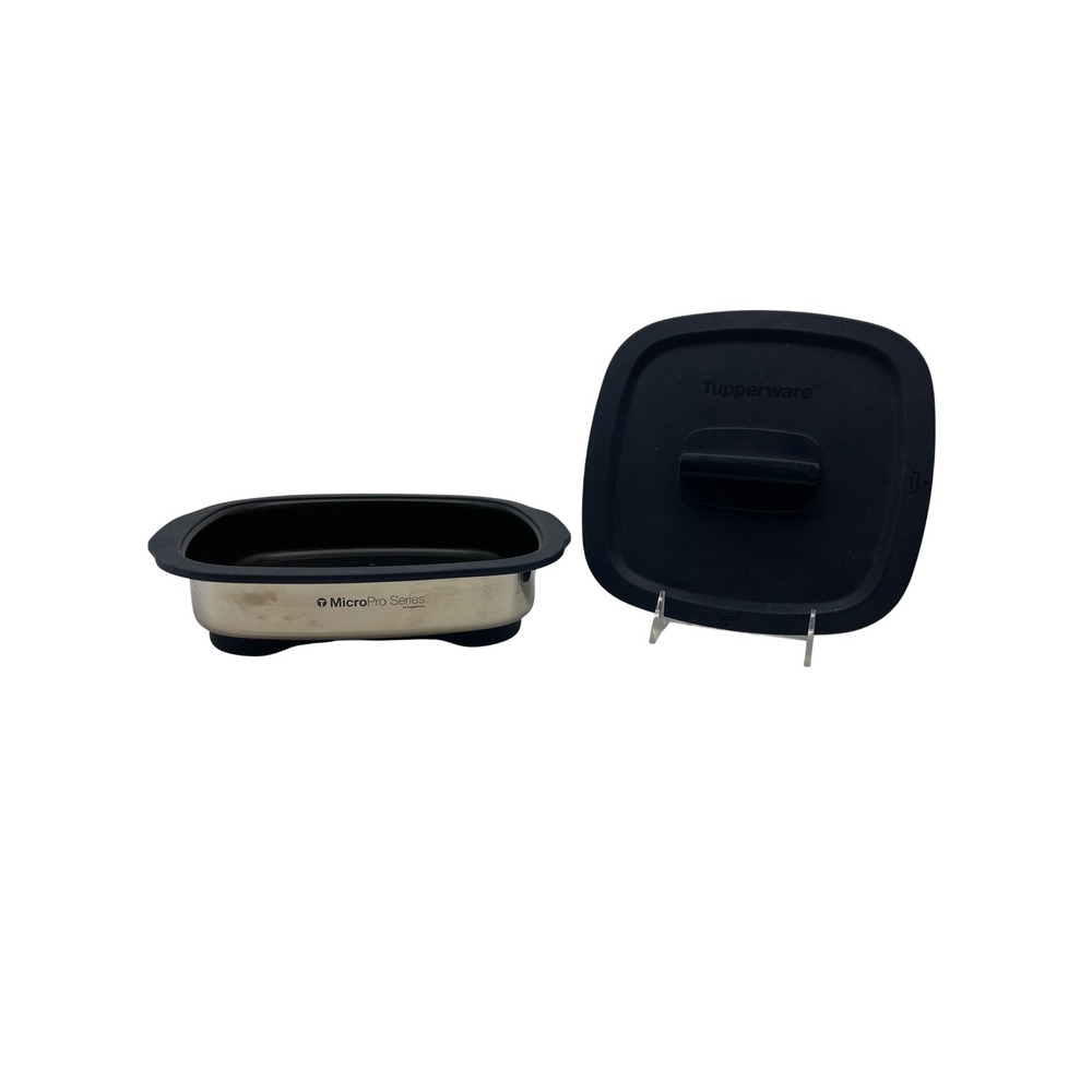 Tupperware MicroPro Series Grill Canyon Blue Grilling Base and Lid Cooking